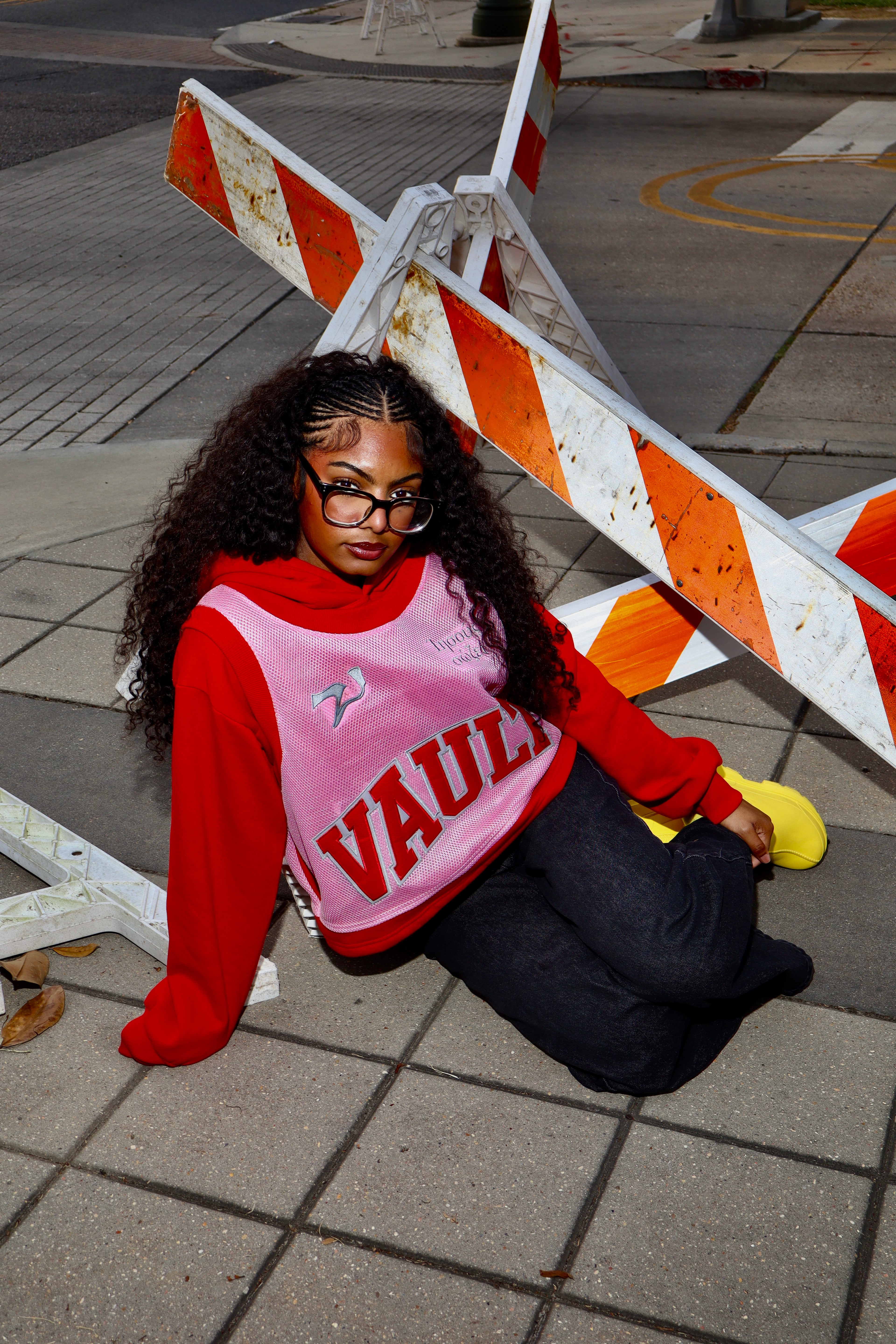 Red Jersey Hoodie