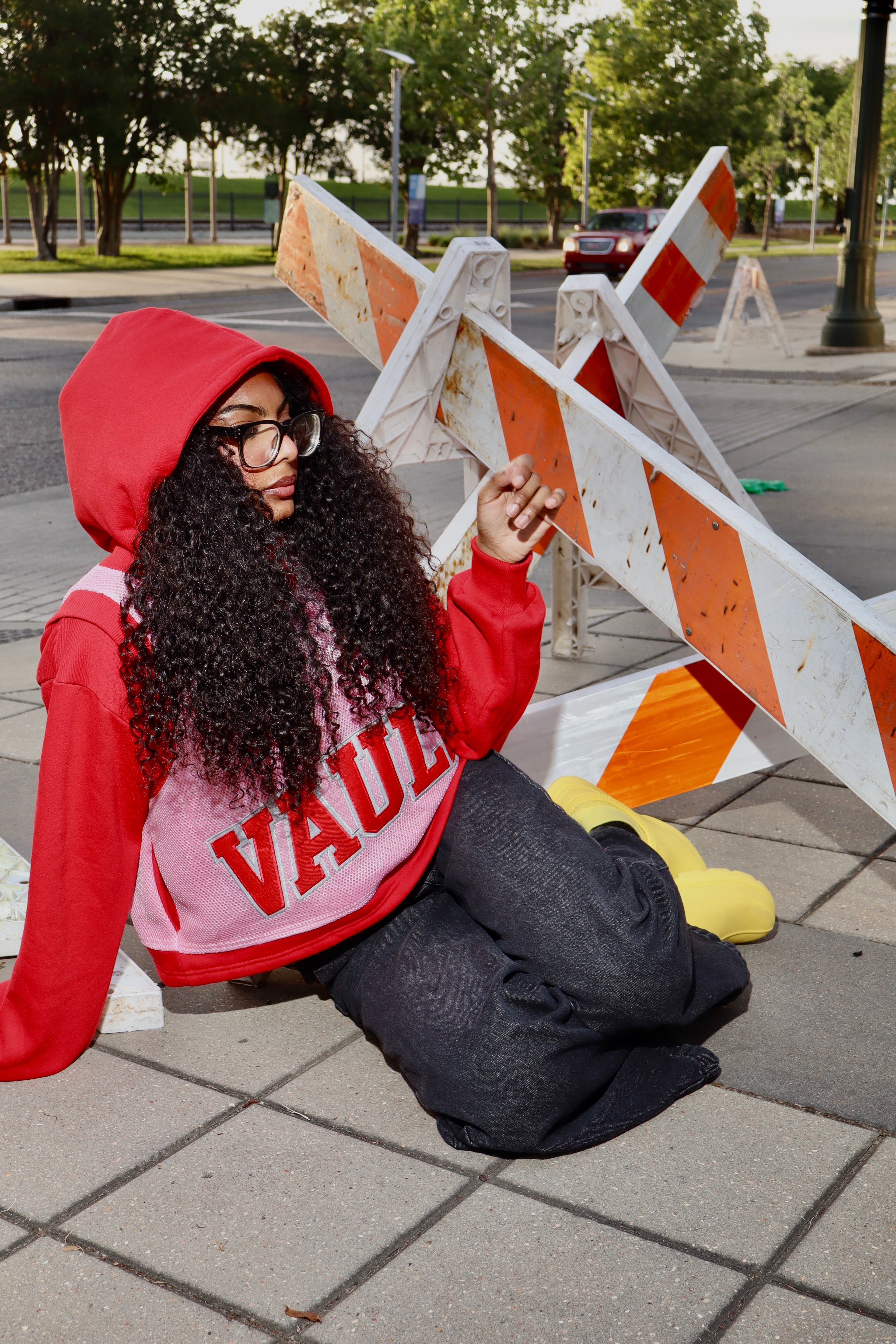 Red Jersey Hoodie