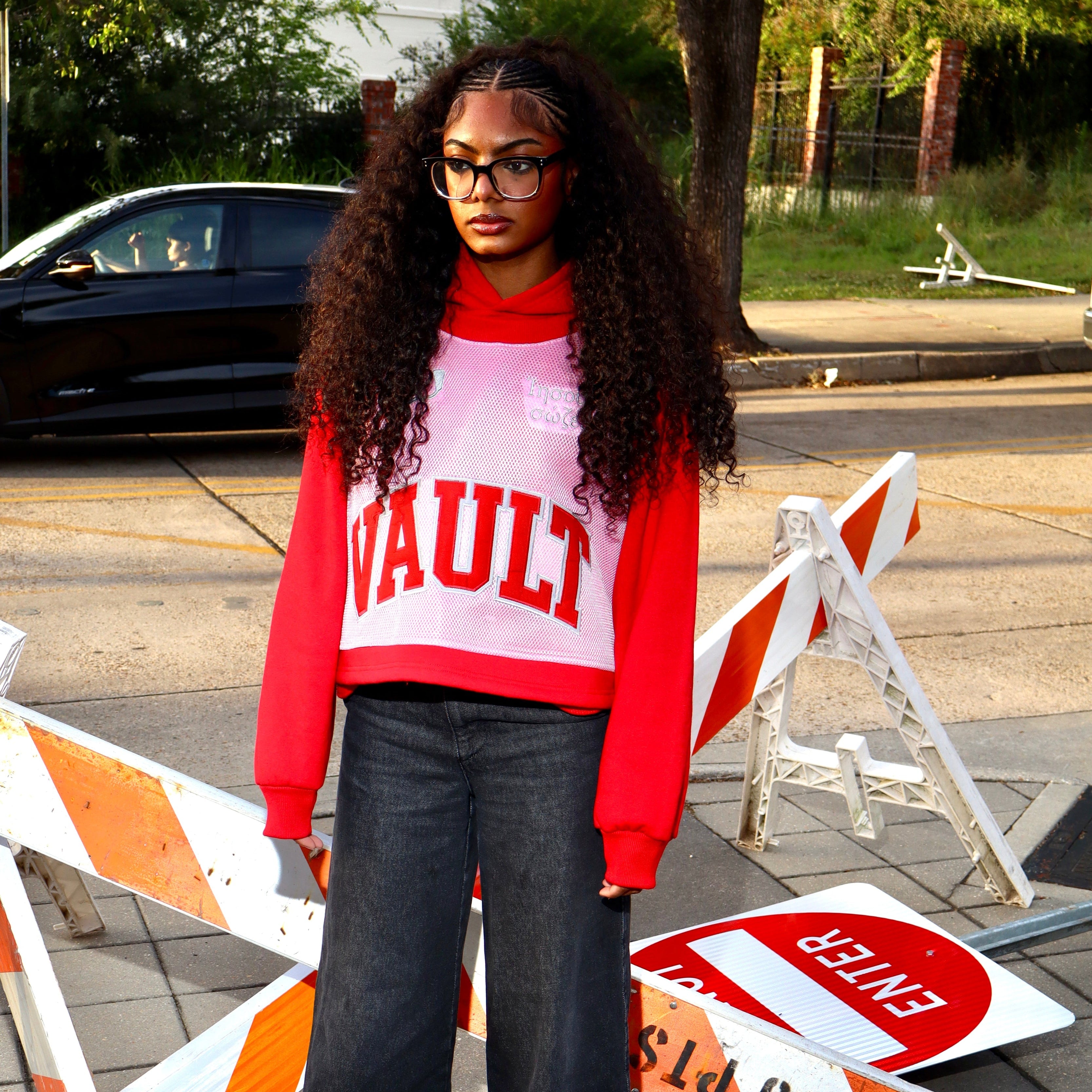 Red Jersey Hoodie