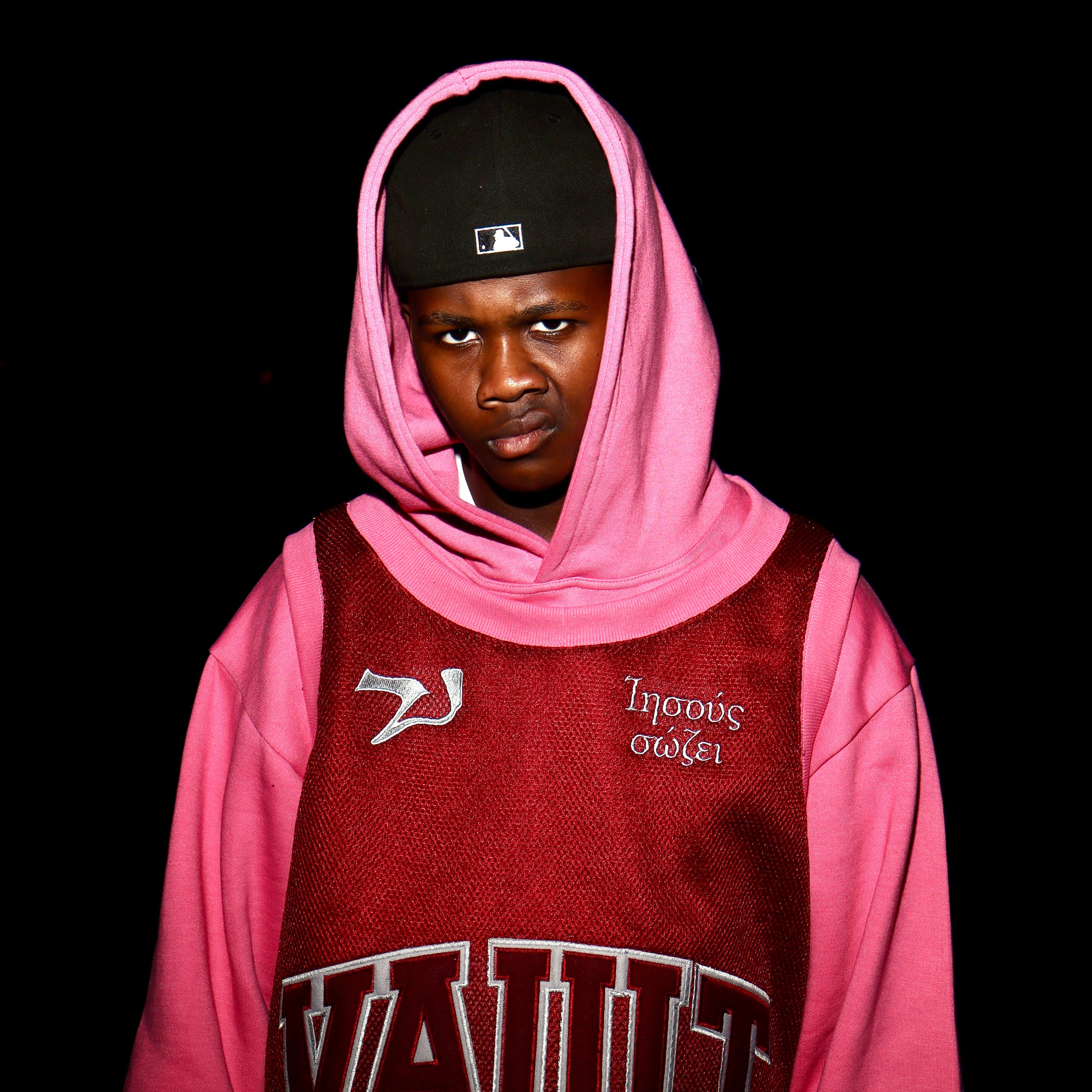Pink Jersey Hoodie